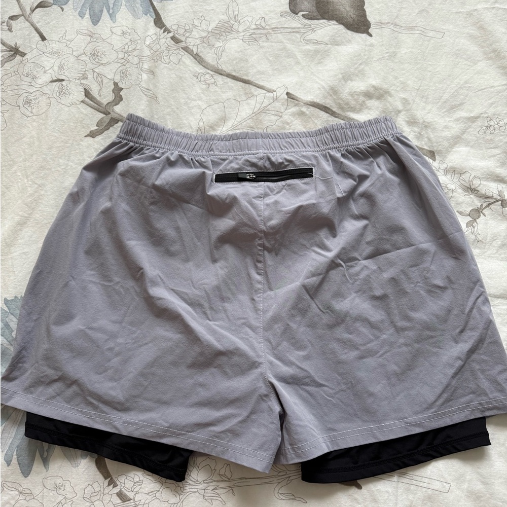 Pudolla Men's Athletic Shorts in Light Gray
